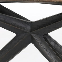 Sasha Console Table-Burnt Oak/Ebony