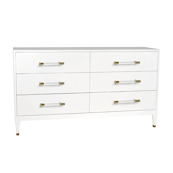 Maren-White Linen Chest