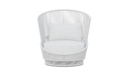 Palma - Club Chair Swivel-White with Cloud Cushion