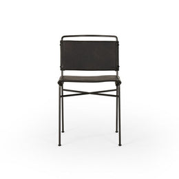 Wharton Dining Chair-Distressed Black