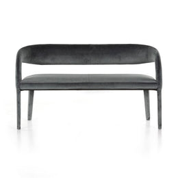 Hawkins Dining Bench-Charcoal Velvet