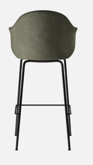 Harbour Bar Chair, Black Legs, Fiord 961 Seat