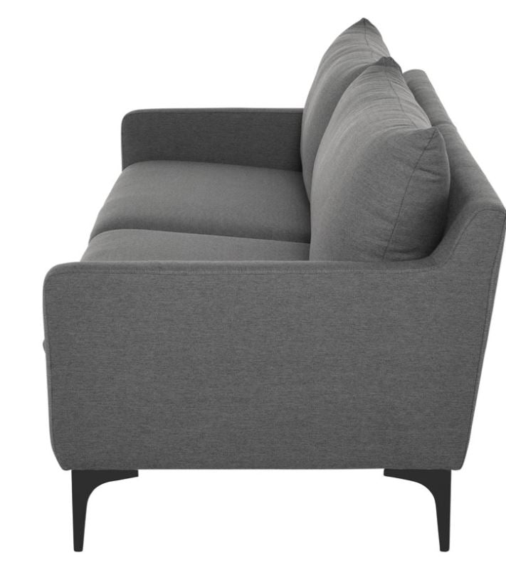 Anders Sofa - Slate Grey with Matte Black Legs