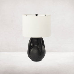 Kagan Table Lamp-Matte Black Cast Alum