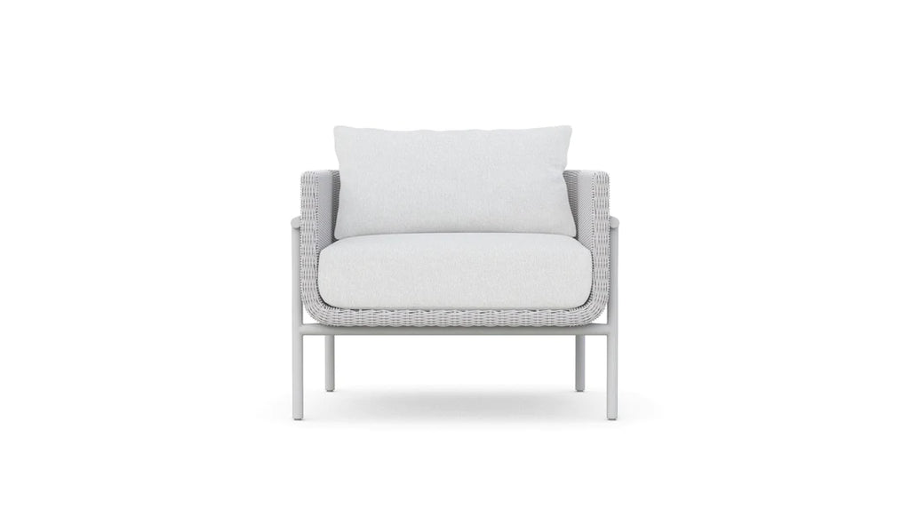 Hampton - Club Chair - Beach - White with Cloud Cushion