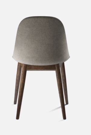 Harbour Dining Side Chair, Dark Oak Legs, Remix 2, 233 Seat