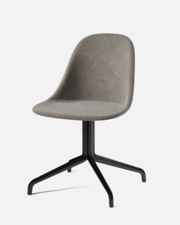 Harbour Swivel Side Chair, Black Legs, Fiord 961 Seat