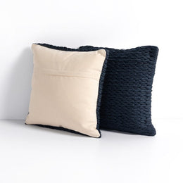 Alvia Outdoor Pillow, Set Of 2-Navy