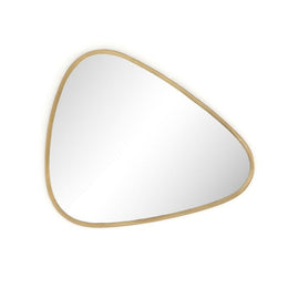 Brinley Triangle Mirror-Antique Brass