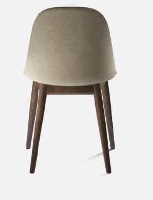 Harbour Dining Side Chair, Natural Oak Legs, Melange Nap 211 Seat