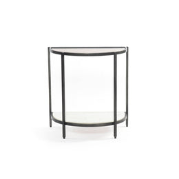 Grace End Table-Grey Smoked Glass