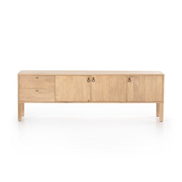 Isador Media Console-Dry Wash Poplar