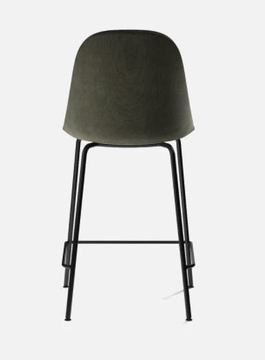 Harbour Counter Side Chair, Black Legs, Fiord 961 Seat