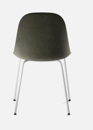 Harbour Dining Side Chair, Black Legs, Leather Dakar 0842 Seat