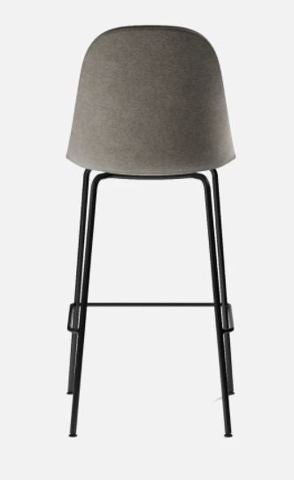 Harbour Bar Side Chair, Black Legs, Remix 2, 233 Seat