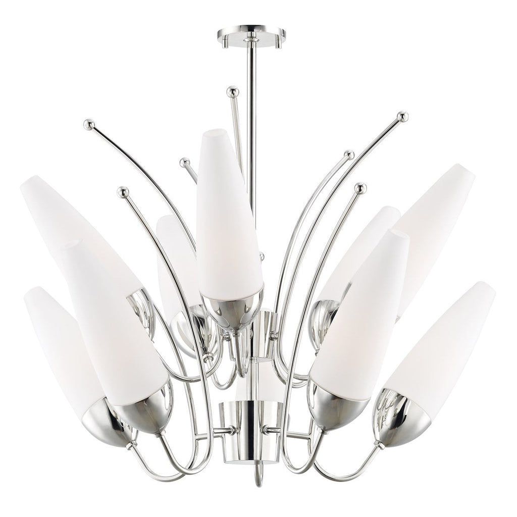 Amee Chandelier 23" - Polished Nickel