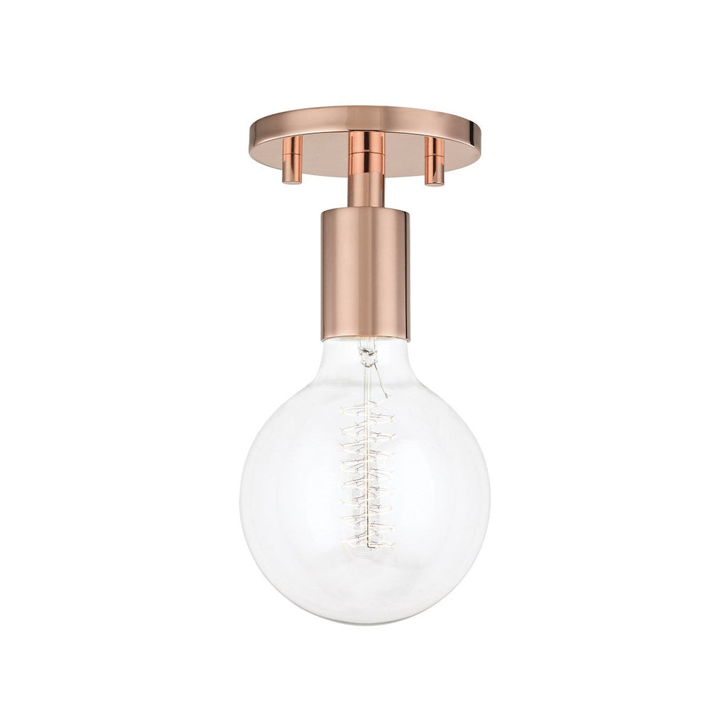 Ava Semi Flush - Polished Copper