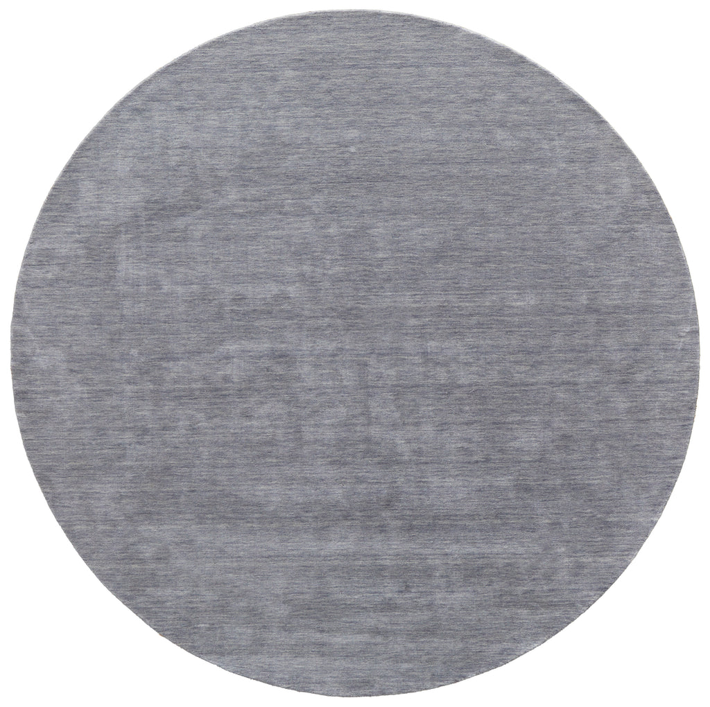 Luna Modern Solid Gray Blue Area Rug (8' x 8')