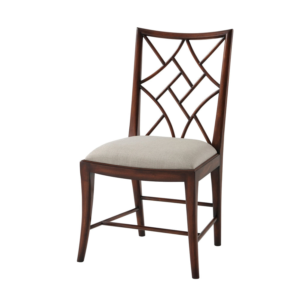 A Delicate Trellis Side Chair - Set of 2