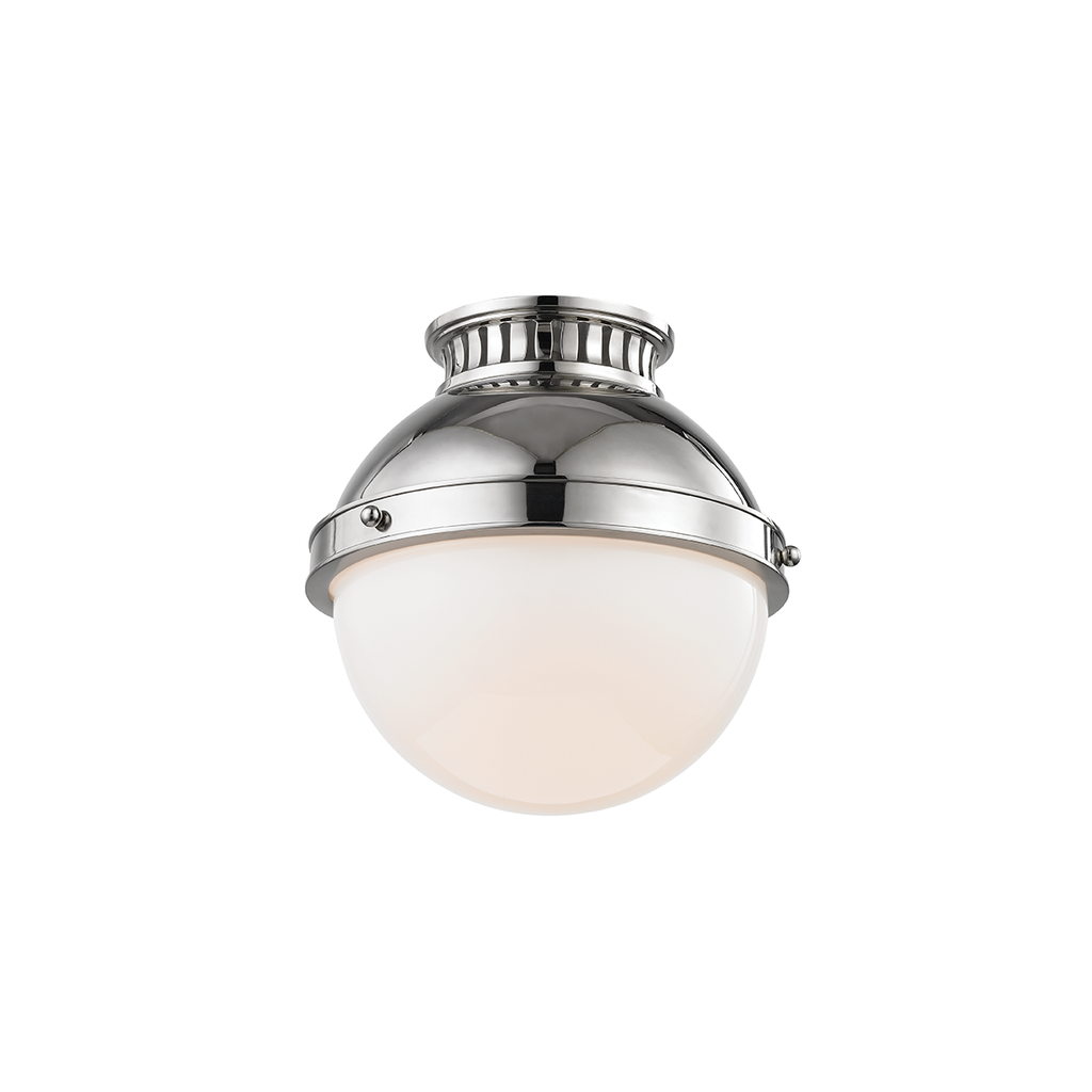 Latham Flush Mount 9" - Polished Nickel