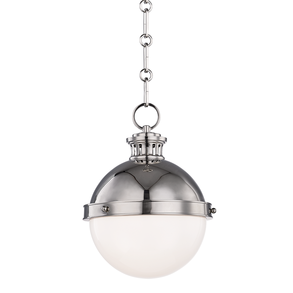 Latham Pendant 12" - Polished Nickel