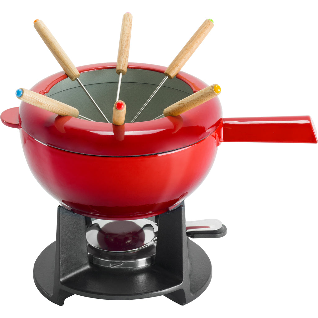 8" Fondue Pot With 6 Forks