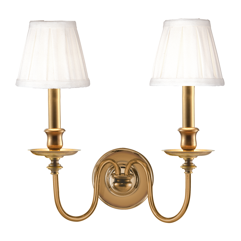 Menlo Park Wall Sconce 14" - Aged Brass