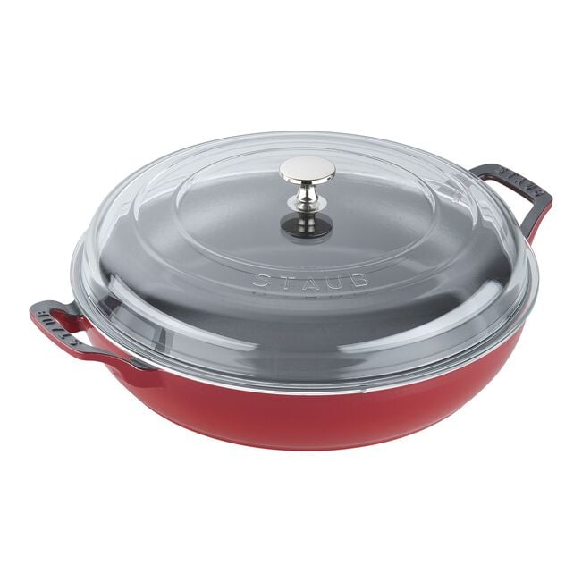 Staub Cast Iron 3.5-qt Braiser with Glass Lid