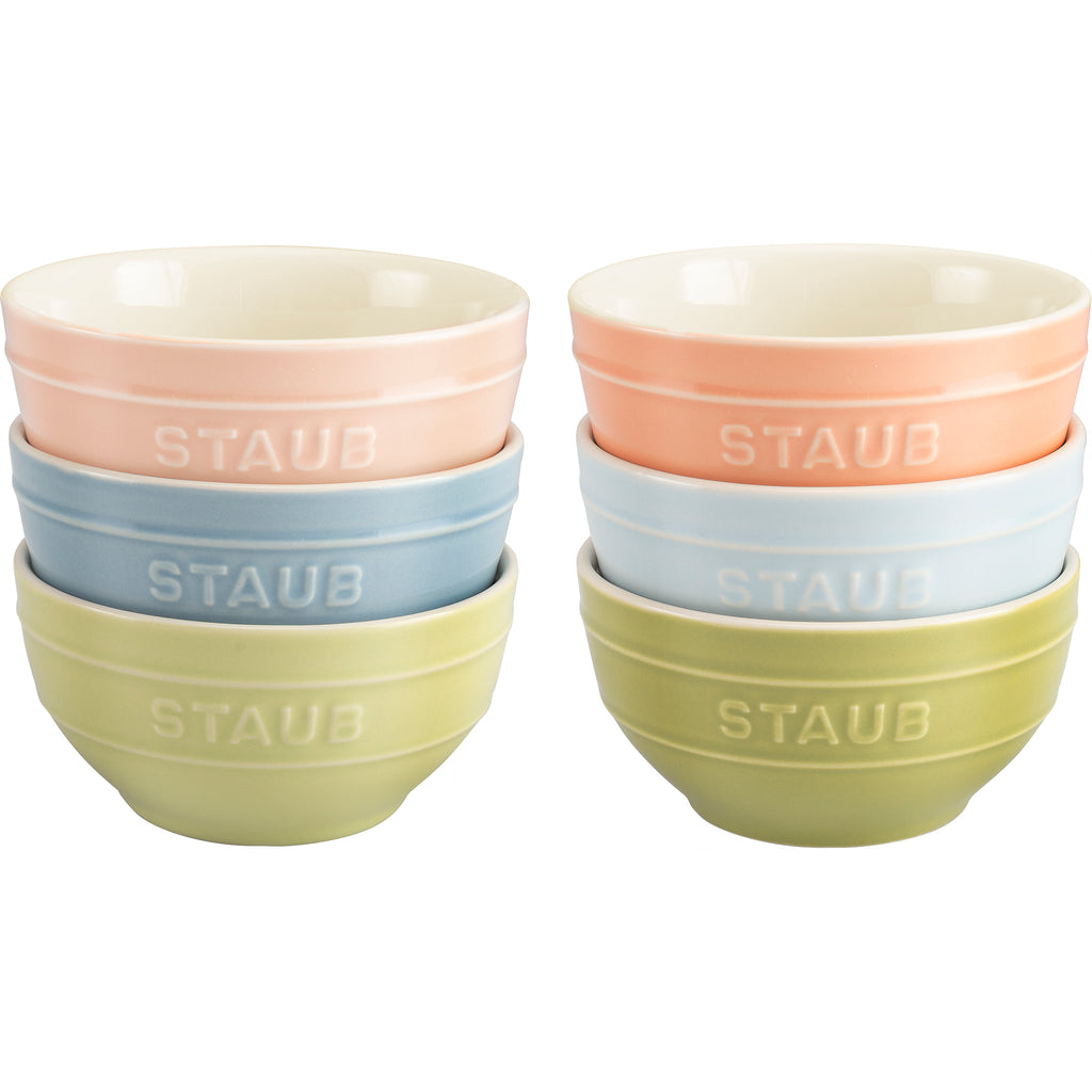 6-Piece 4.75" Small Universal Bowl Set - Macaron Pastel Colors