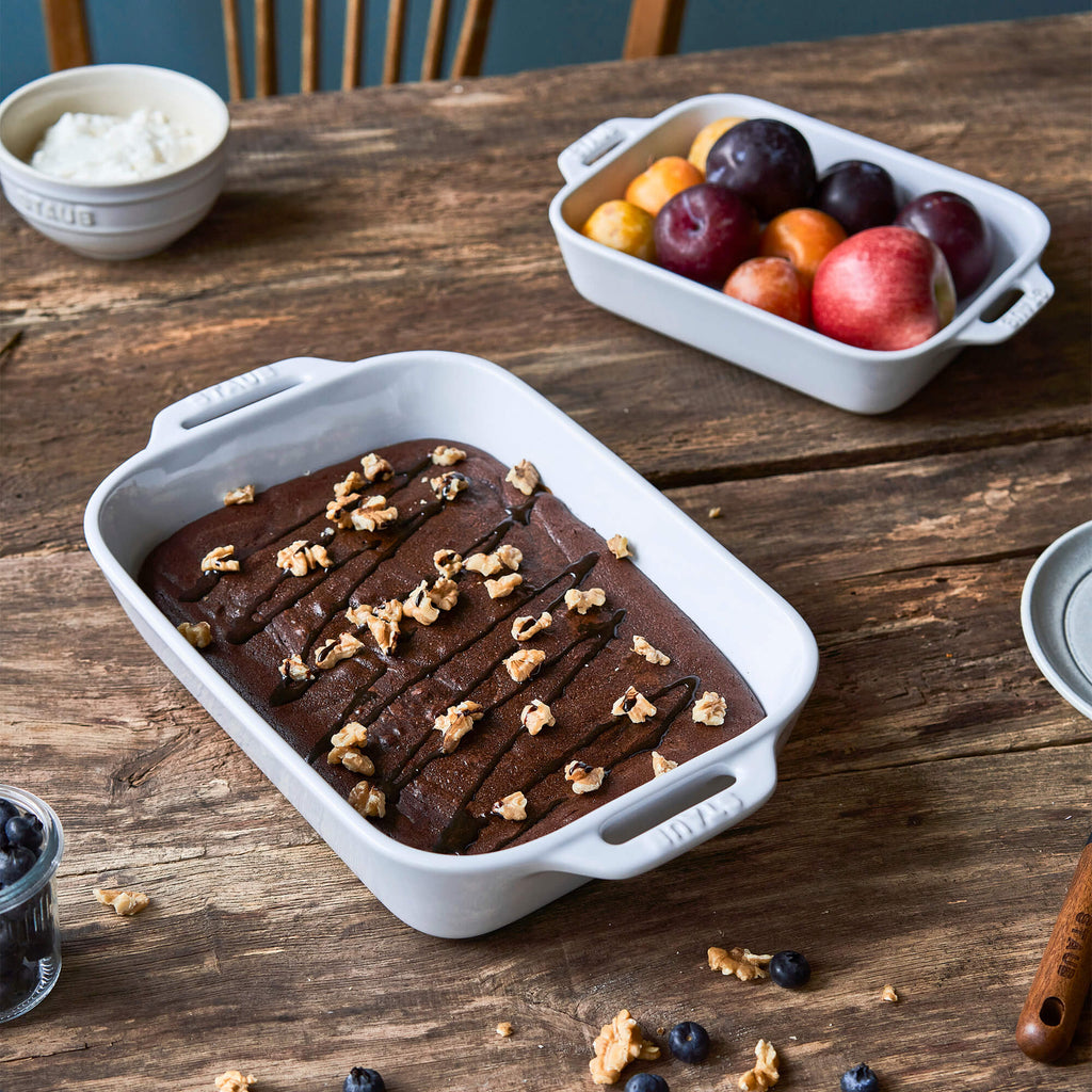 10.5" x 7.5" Rectangular Baking Dish - White