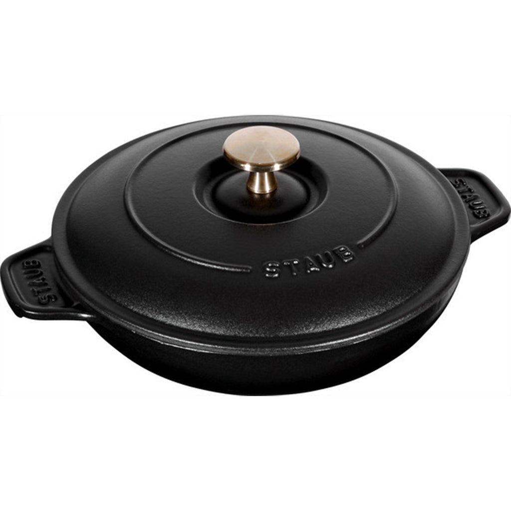 7.9" Round Covered Baking Dish - Black