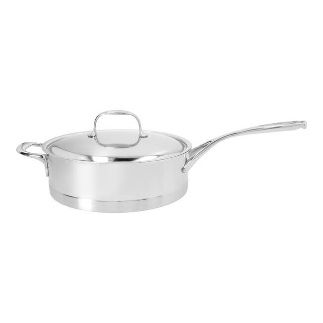 11-inch Saute Pan With Helper Handle And Lid, 18/10 Stainless Steel