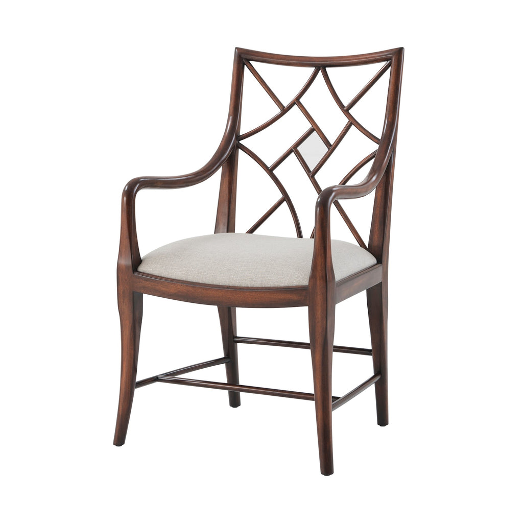 A Delicate Trellis Armchair - Set of 2