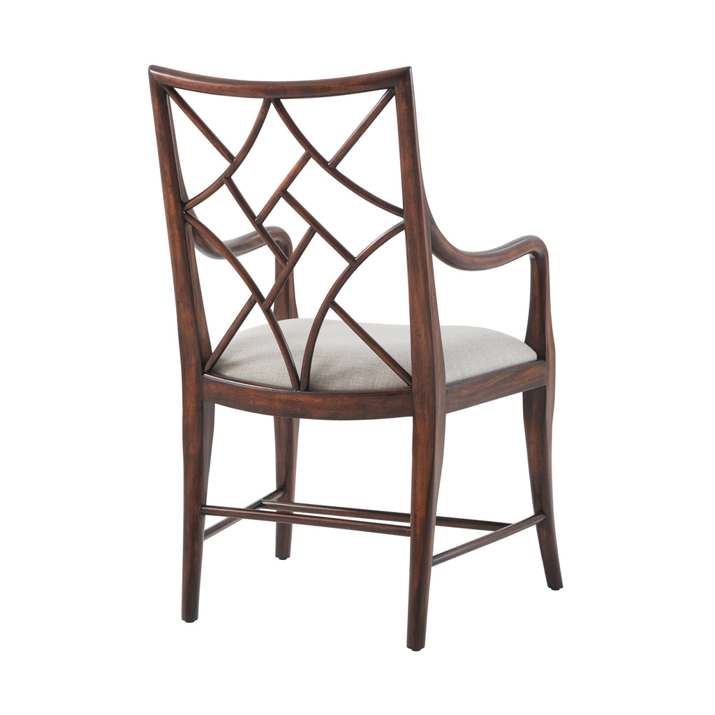 A Delicate Trellis Armchair - Set of 2