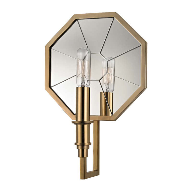 Cushing Wall Sconce - Aged Brass