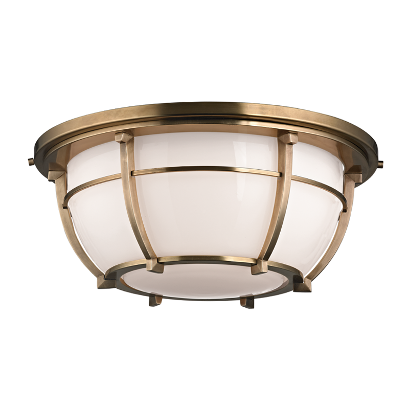 Conrad Flush Mount 6" - Aged Brass