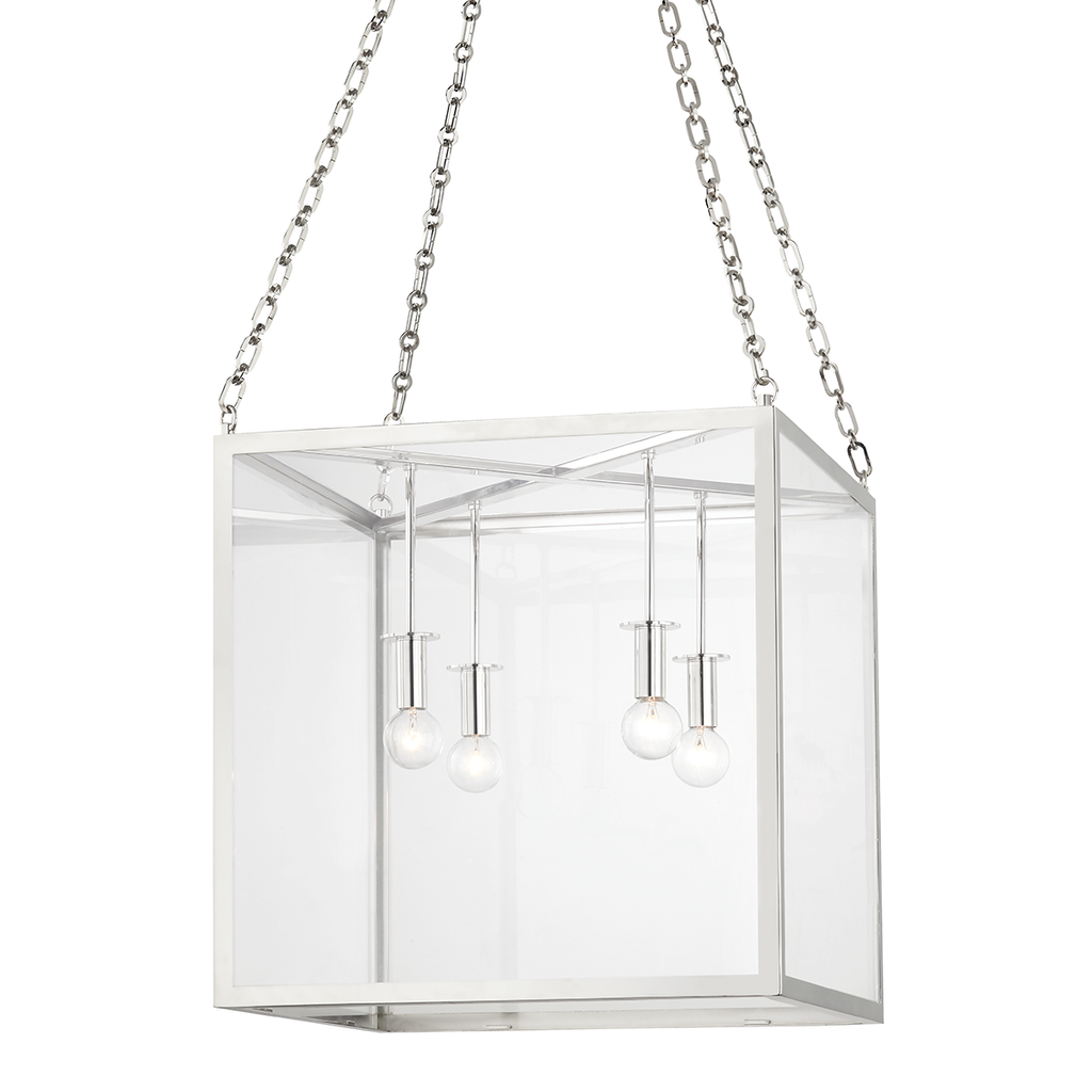 Catskill 4 Light Medium Pendant - Polished Nickel