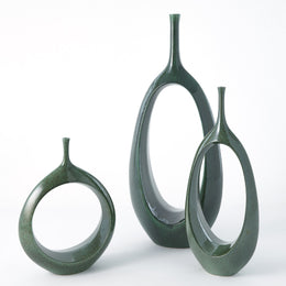 Open Ring Vase : Open Ring Vase (Small / Emerald)