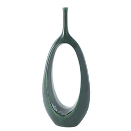 Open Oval Ring Vase : Open Oval Ring Vase (Large / Emerald)