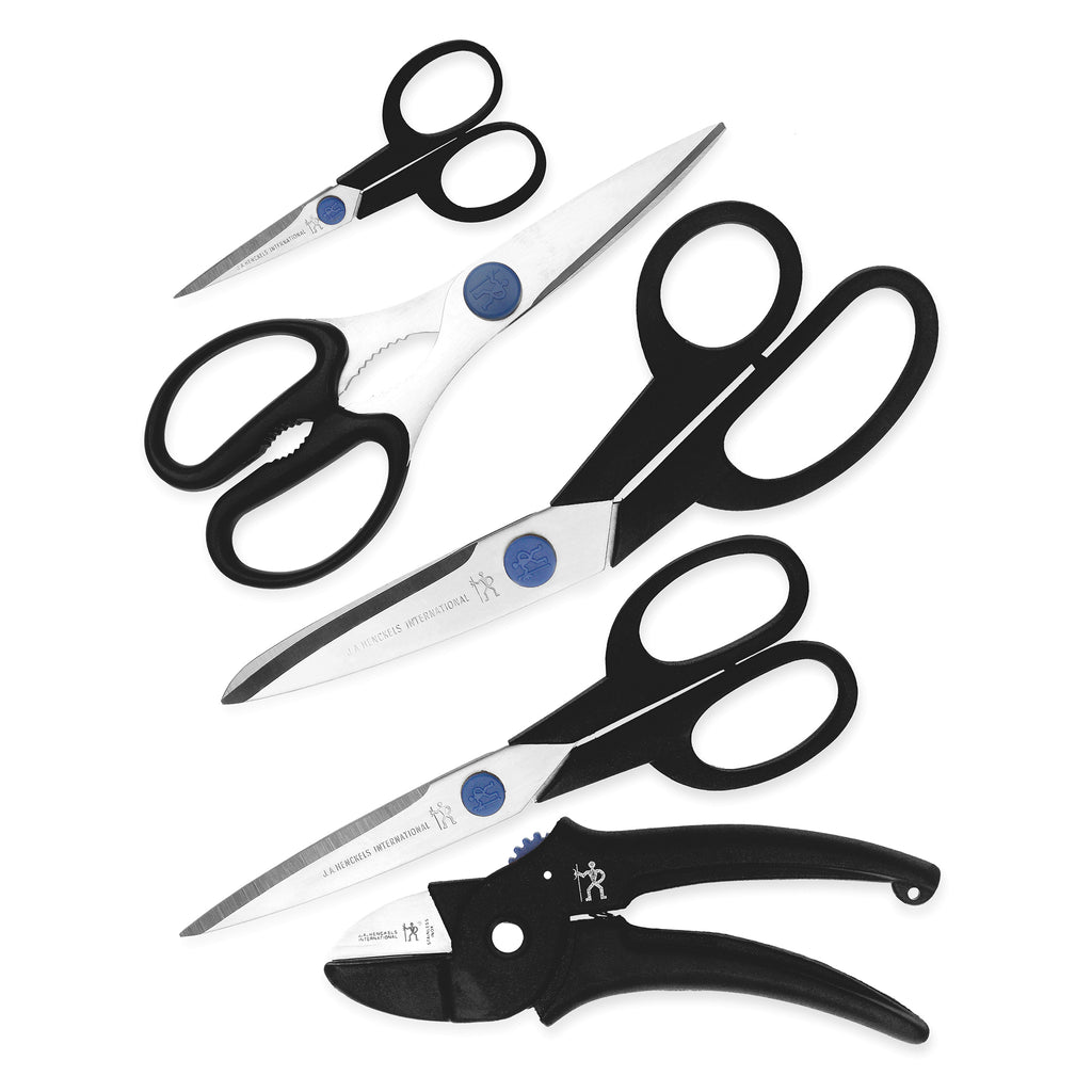 5-Piece Household Scissor Set, Black