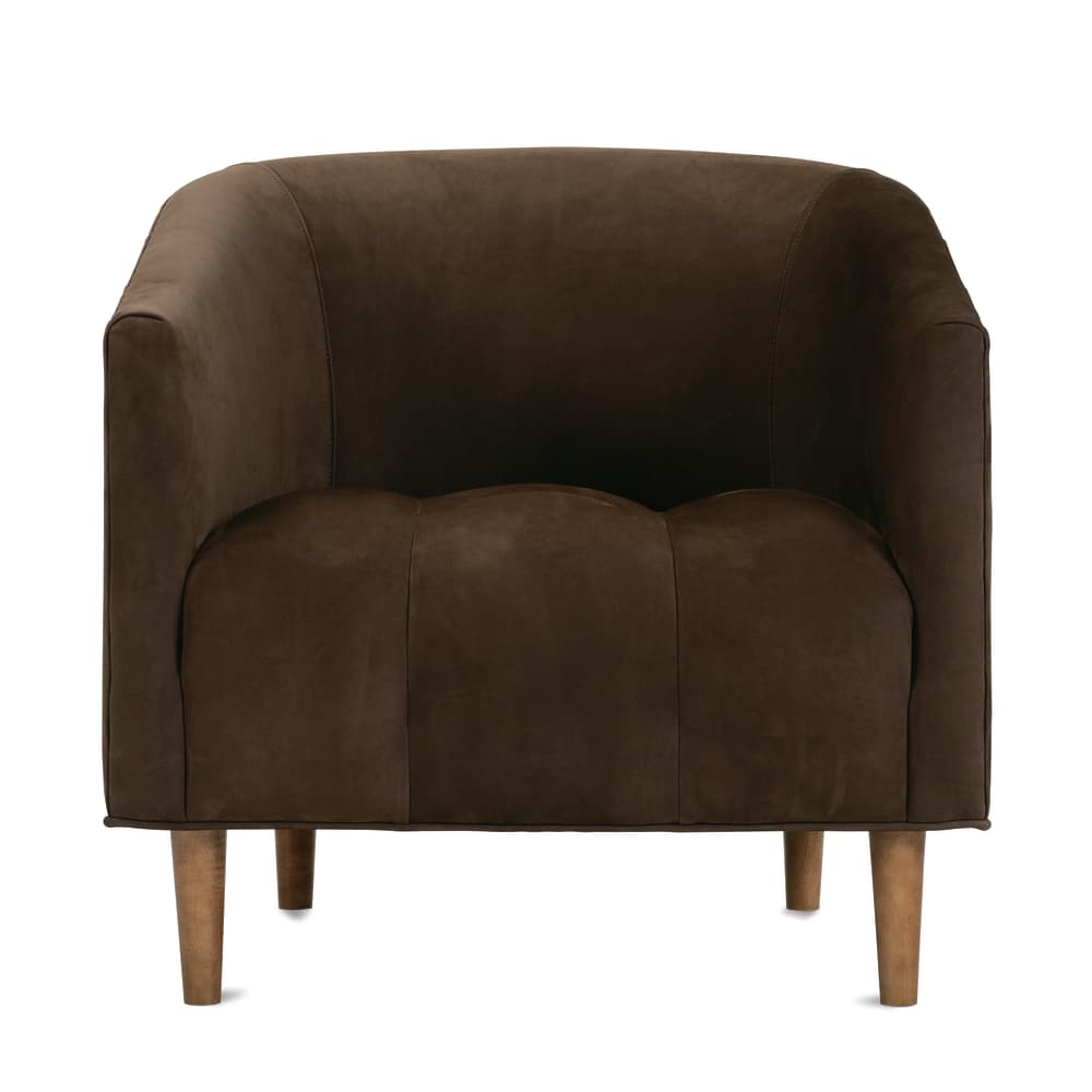 Pate Leather Chair, Brown