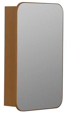 Hadley Gold Medicine Cabinet Mirror, Surface or Recess Mount