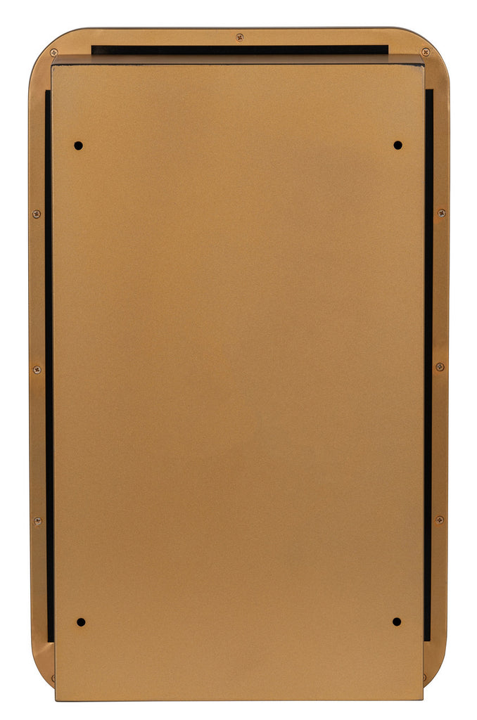 Hadley Gold Medicine Cabinet Mirror, Surface or Recess Mount