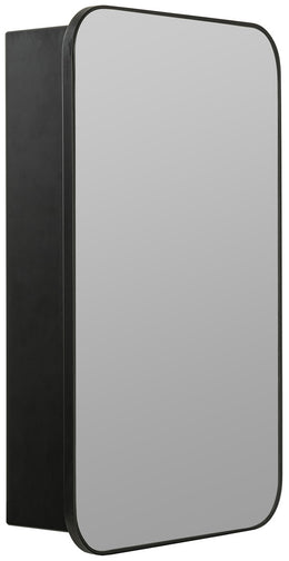 Hadley Black Medicine Cabinet Mirror, Surface or Recess Mount