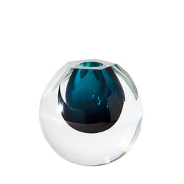 Pentagon Cut Glass Vase : Pentagon Cut Glass Vase (Azure)