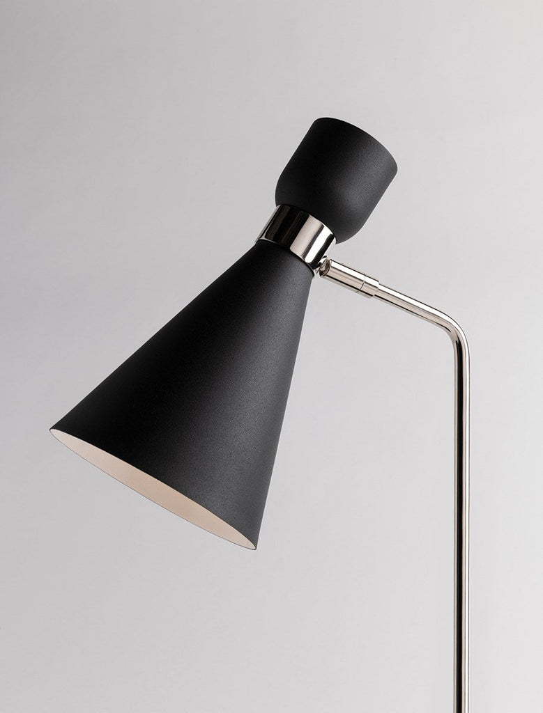 Willa Floor Lamp - Aged Brass/White