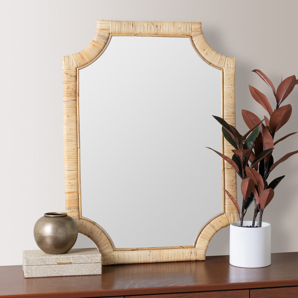 Lina Rattan Wall Mirror