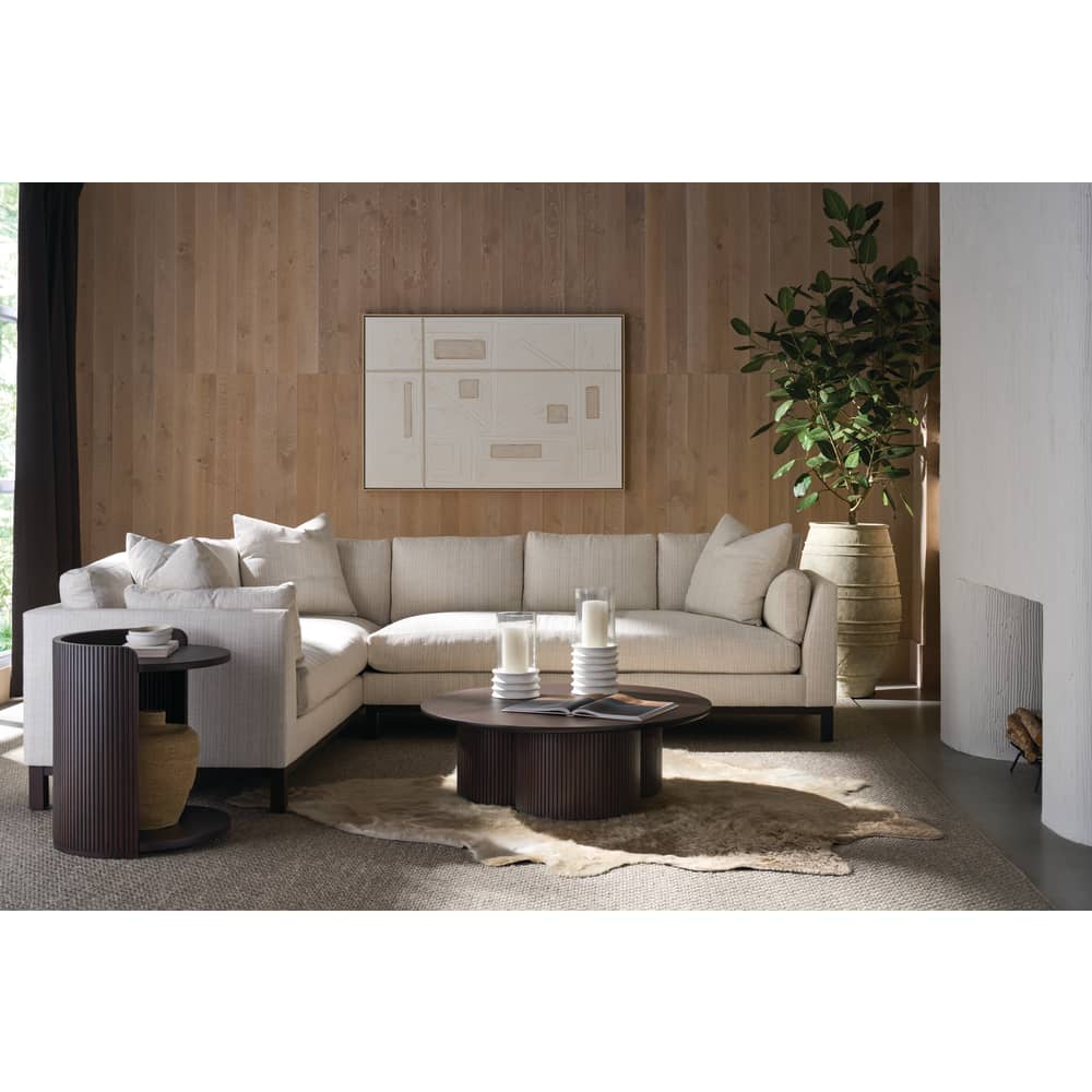 Kindred Alternate Round End Table, Godiva Finish