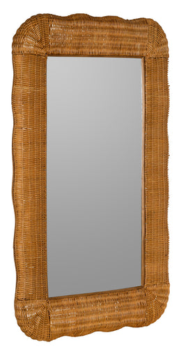 Auden Wall Mirror, Honey Finish