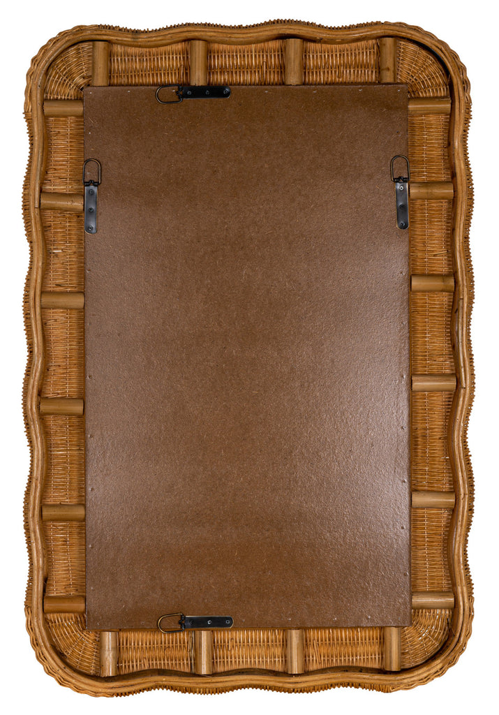 Auden Wall Mirror, Honey Finish